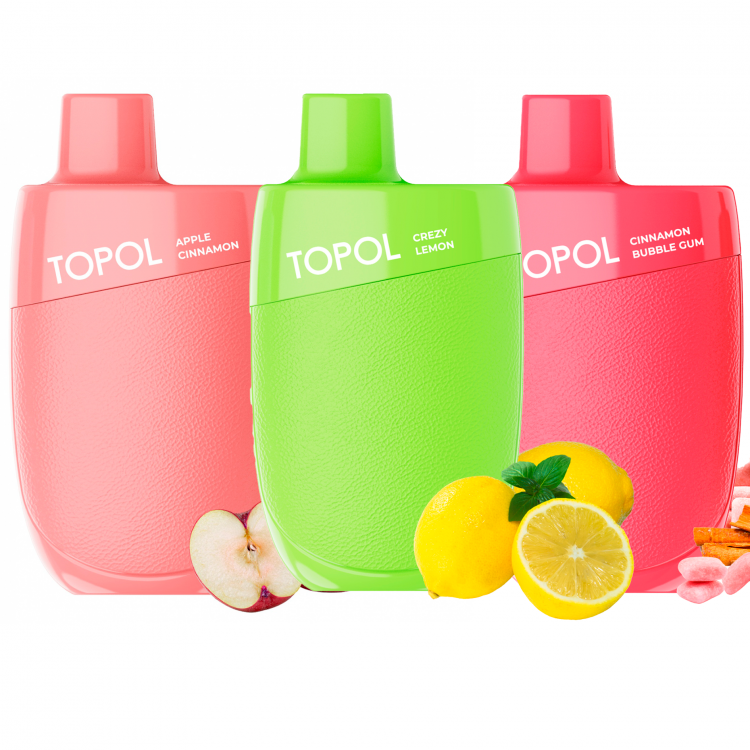 (М) Одноразовая электронная сигарета Topol 3500 - Пряная мята