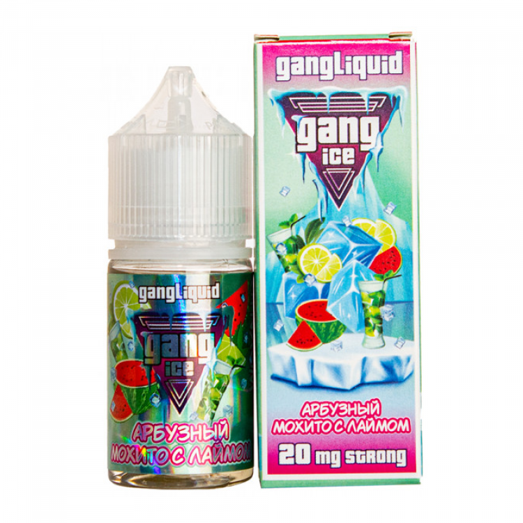 Жидкость Gang Ice Strong Ultra Salt - Арбузный мохито с лаймом 30 мл (20 Ultra)