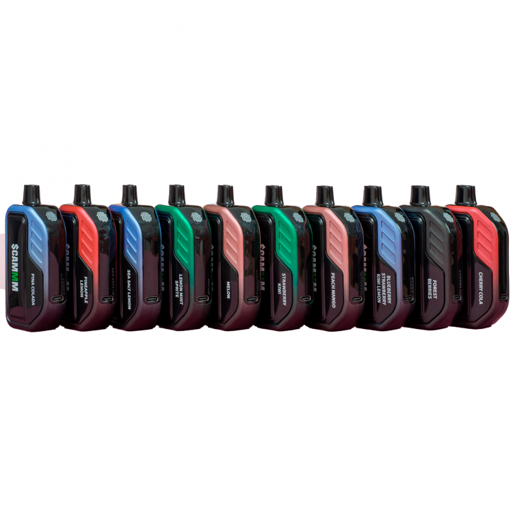 Одноразовая электронная сигарета Scamm 13500 тяг - Raspbery yogurt